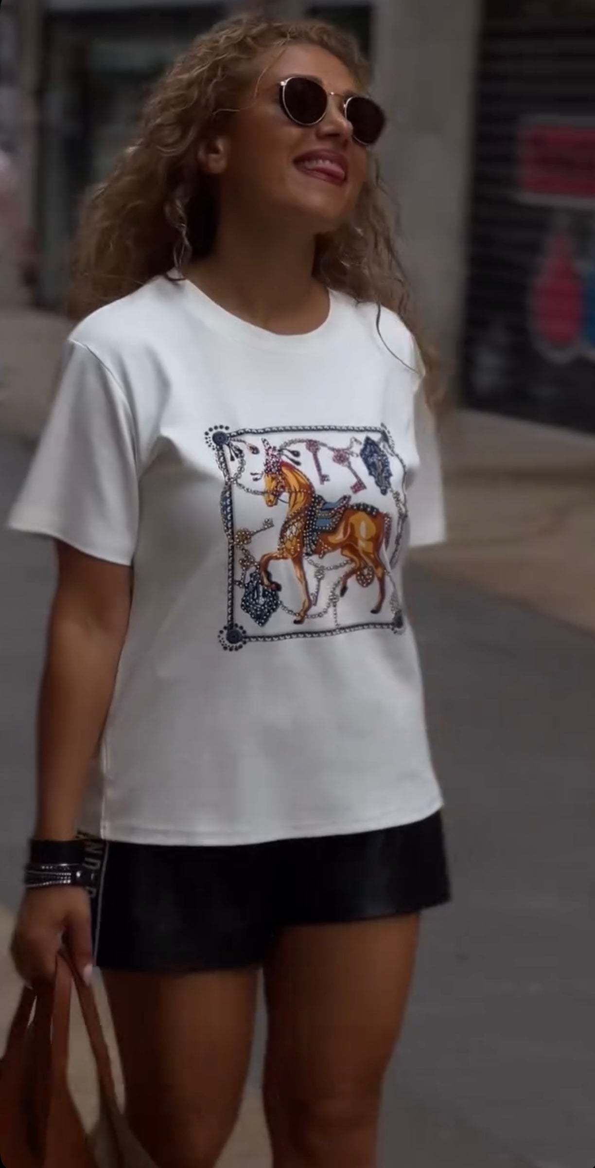 Camiseta caballo Oversize