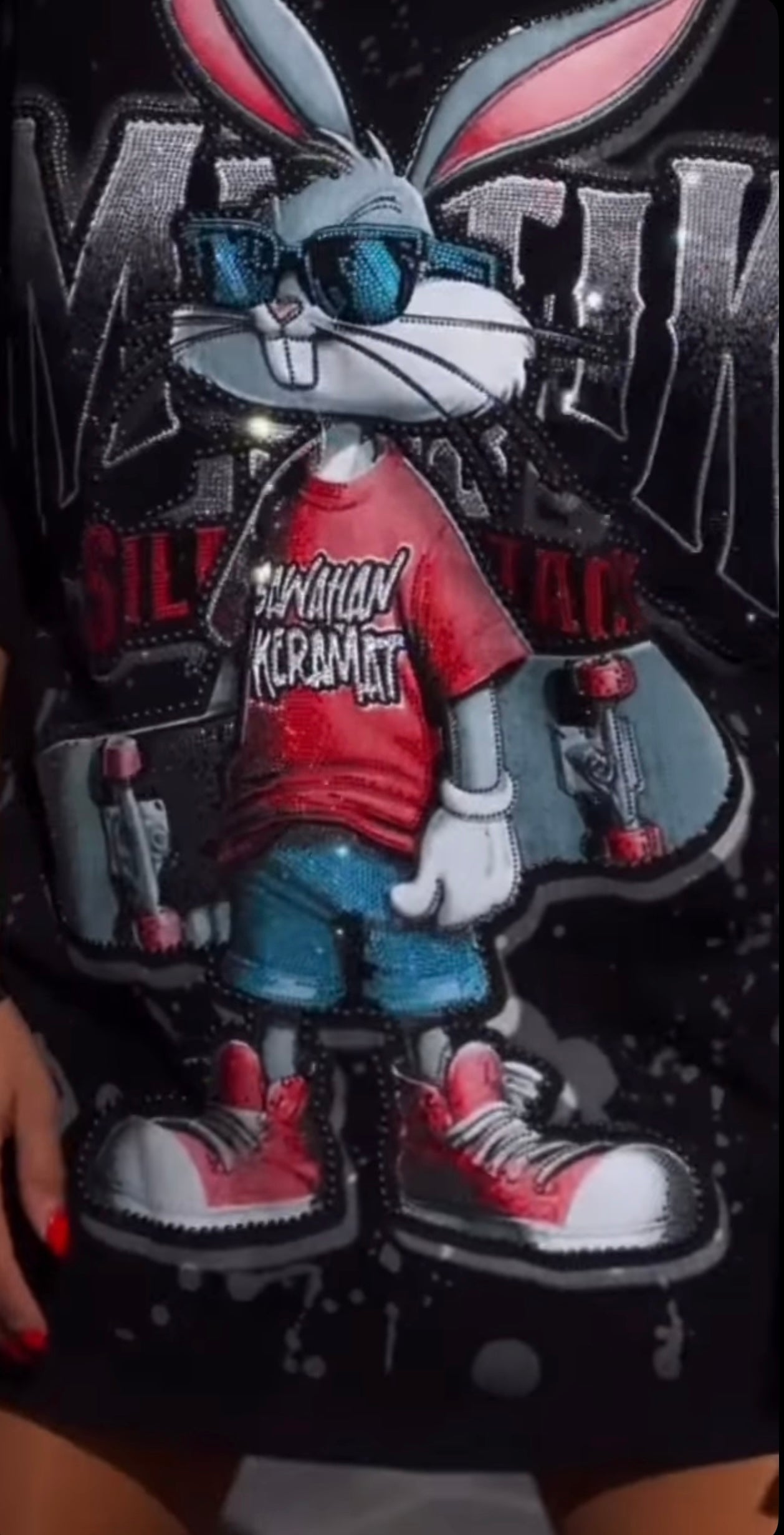 Camiseta Oversize urban Bugs Bunny