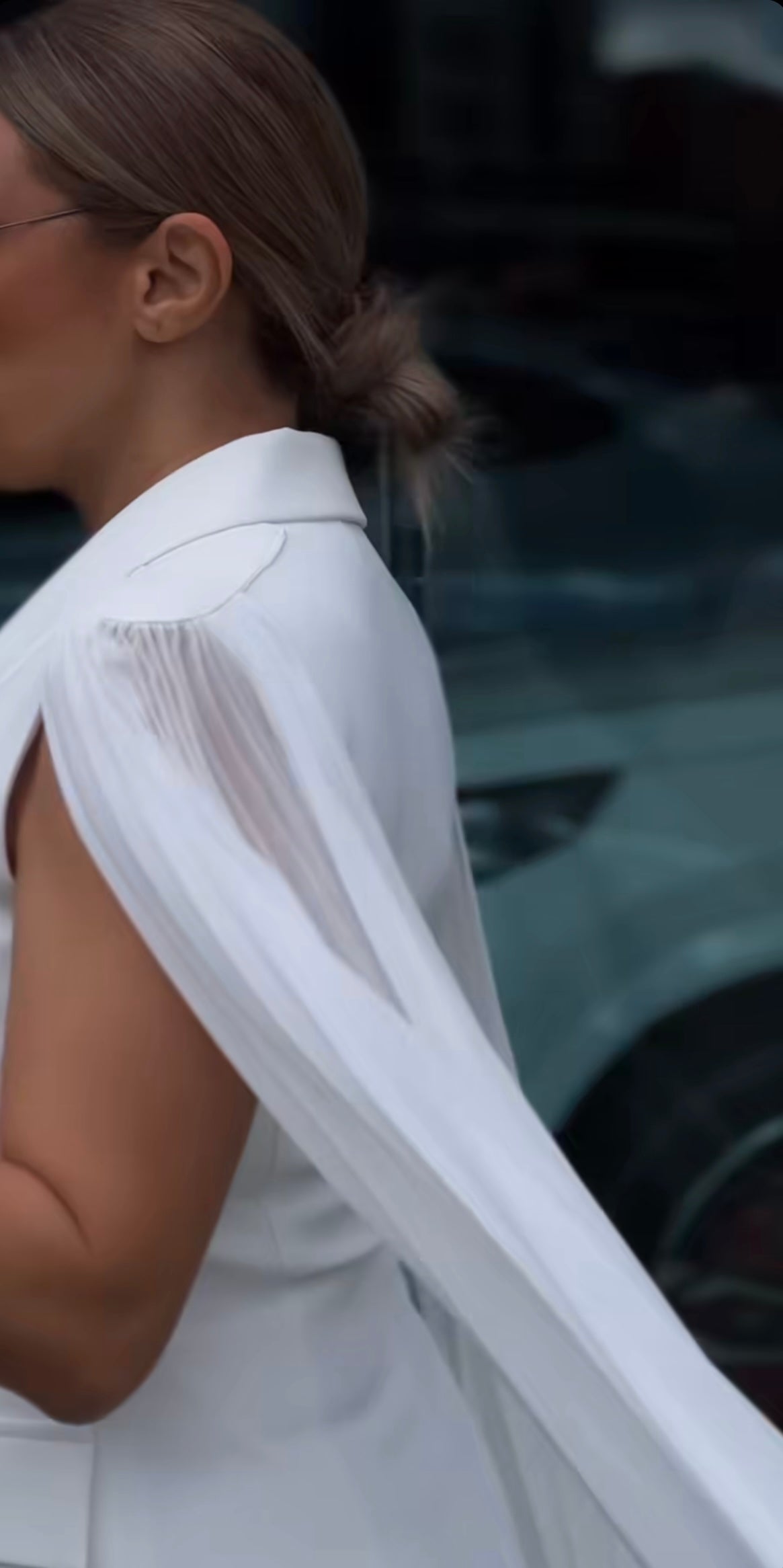 Vestido blanco estilo traje