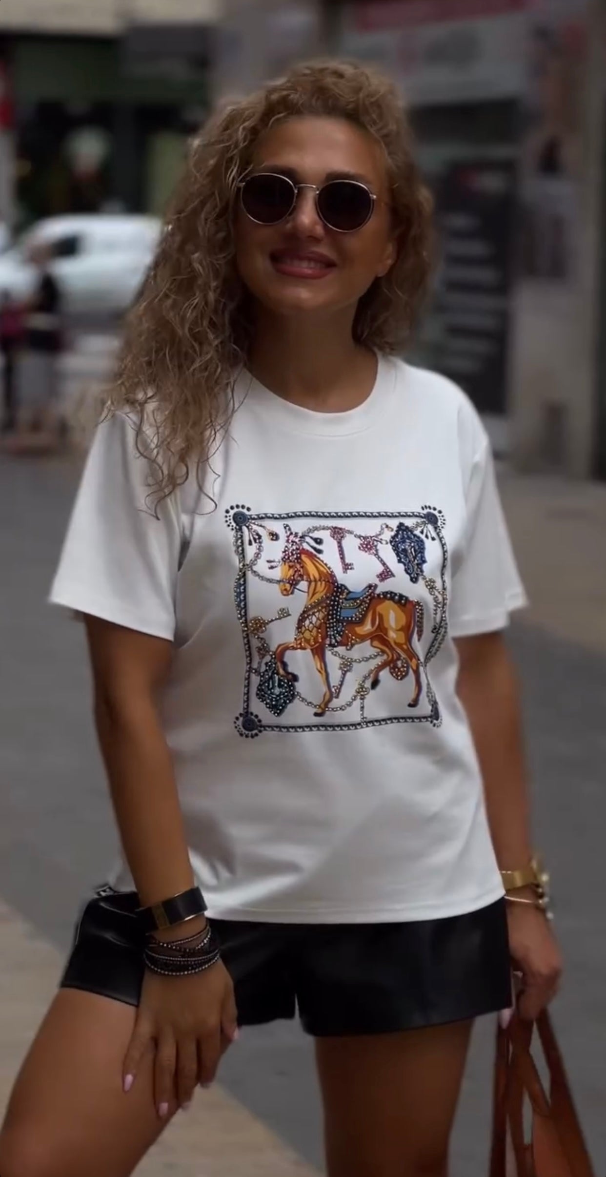 Camiseta caballo Oversize