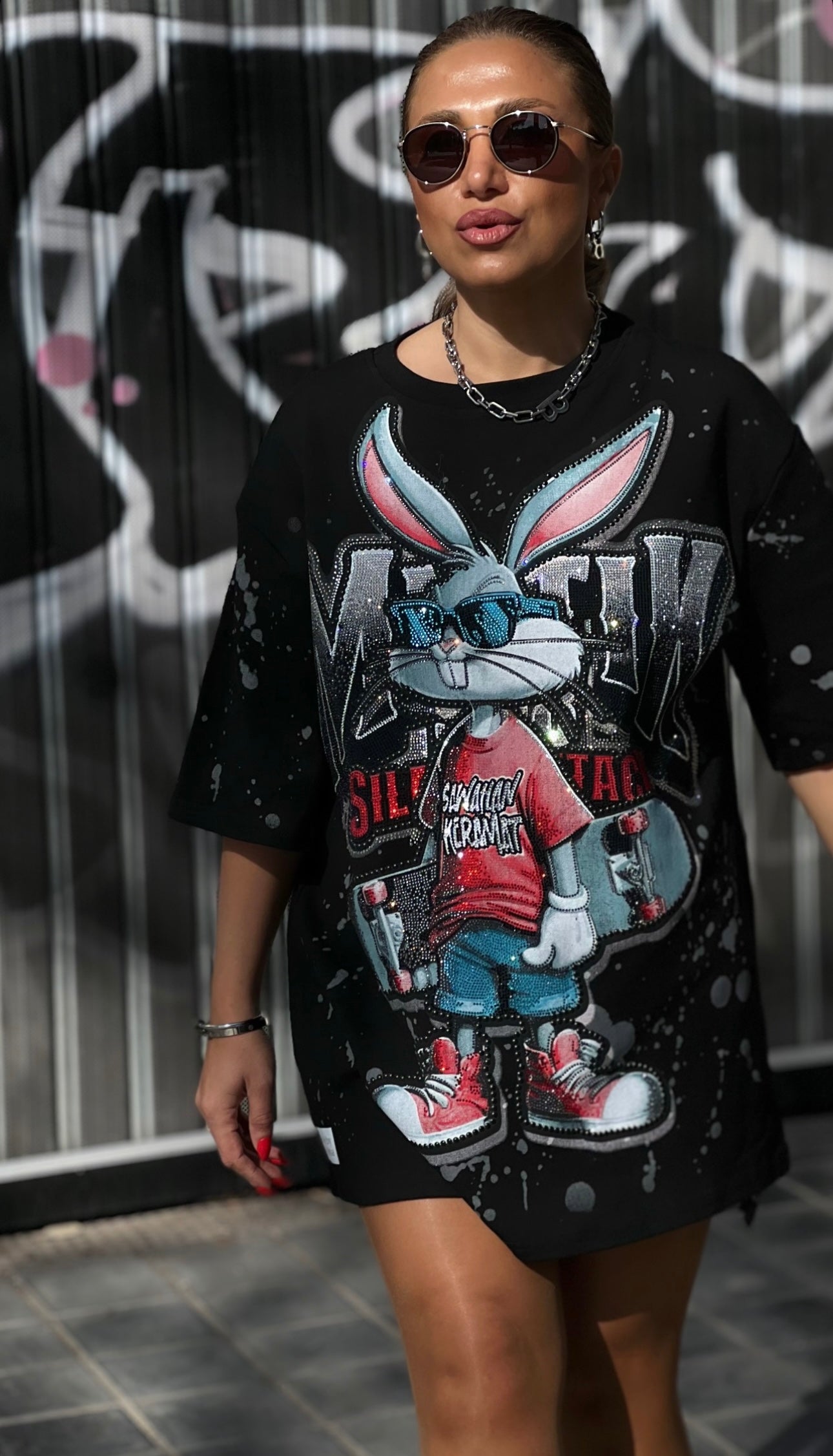 Camiseta Oversize urban Bugs Bunny